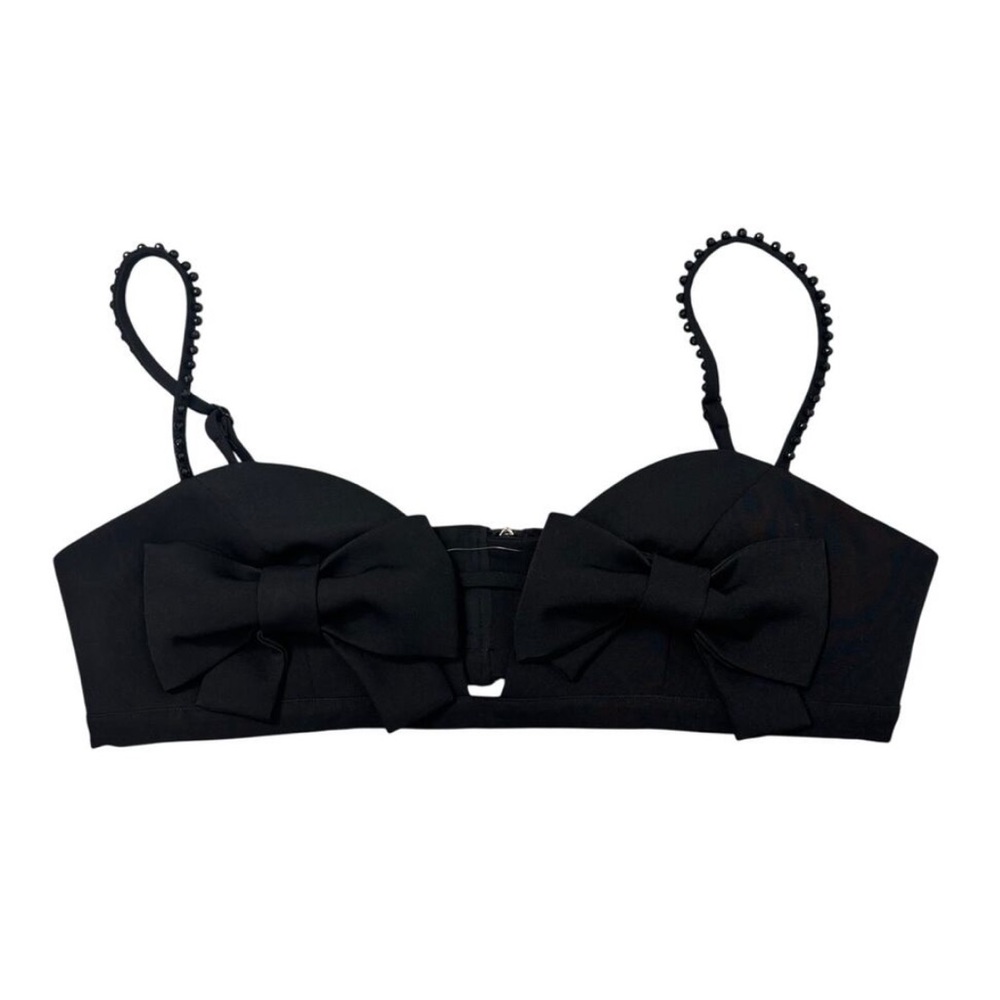 New crop top bra size 4 evening style black color #croptop